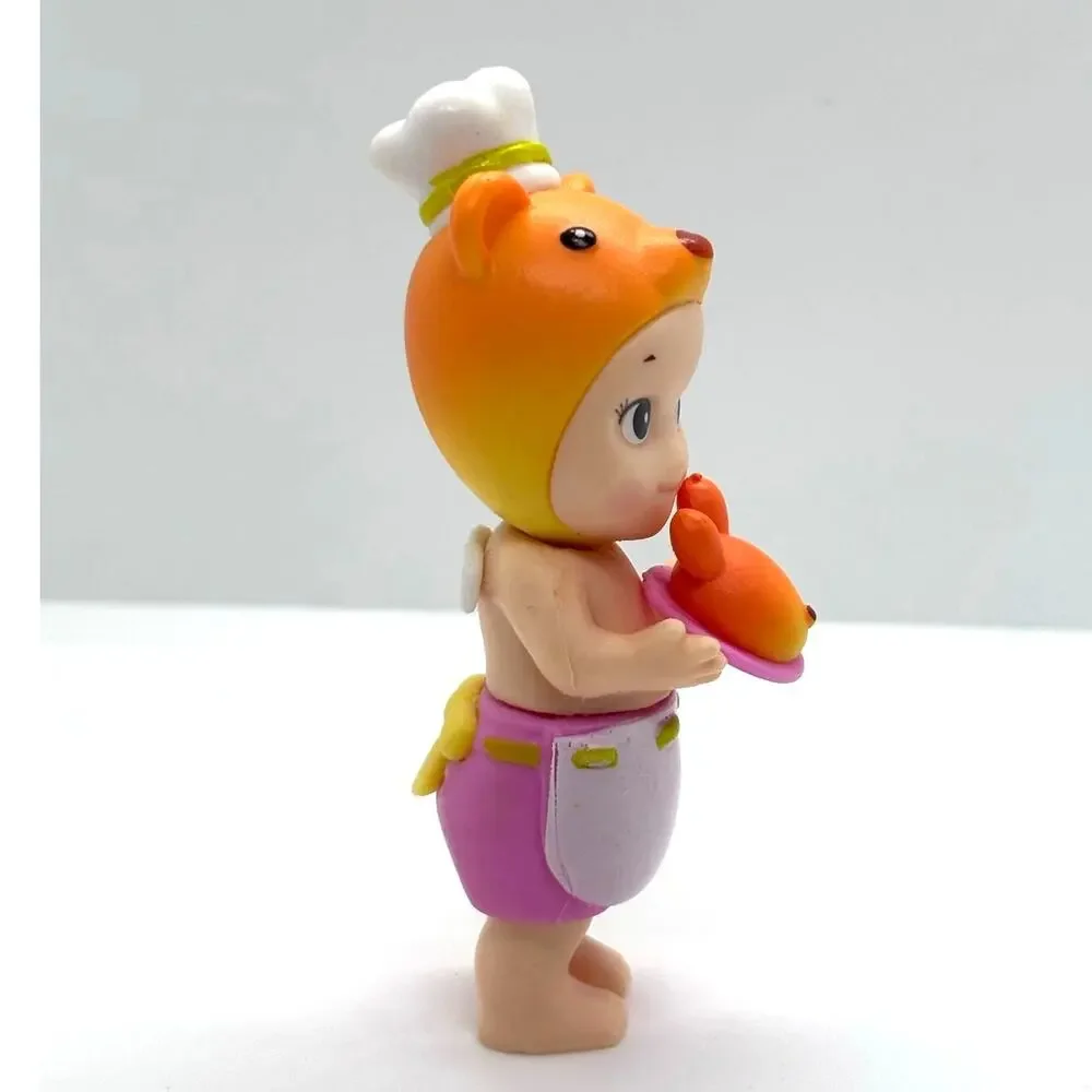 Unbranded Kewpie/Angel Mini Figure, Baker Bear Costume, Open Box - New